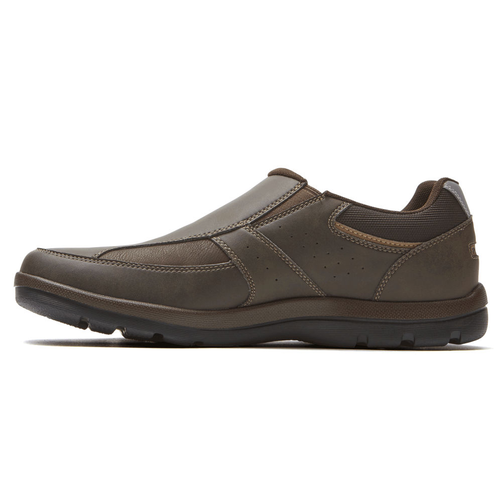 Rockport Singapore Mens Slip-On - Get Your Kicks Brown - SB3810476